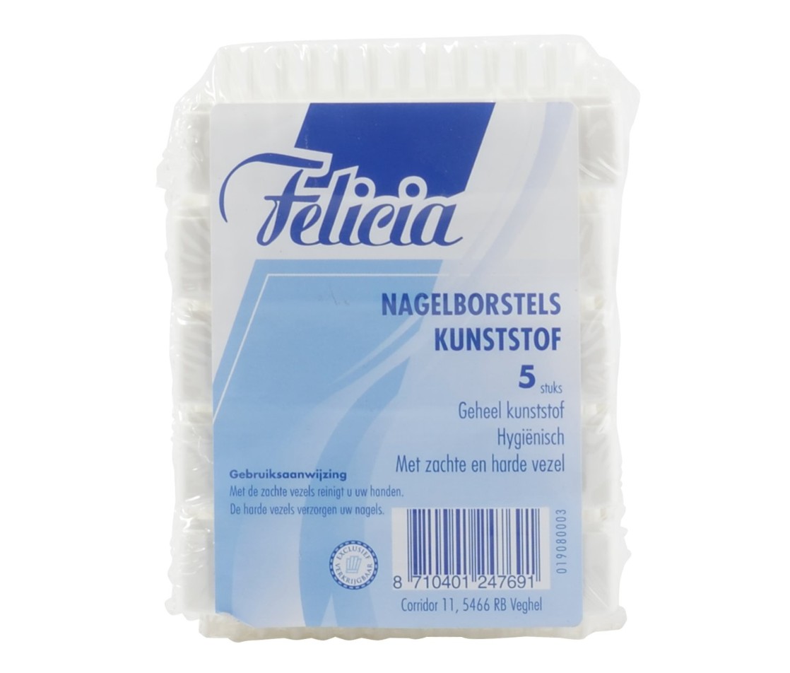 Felicia Nagelborstel Kunststof 5st
